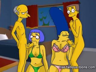 Simpsons hentai keras pesta seks berkumpulan