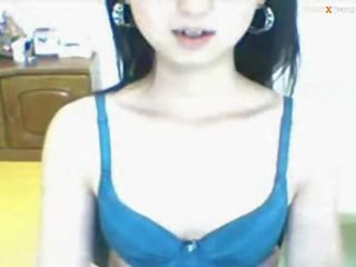 Asiática jovem grávida aluna webcam vid