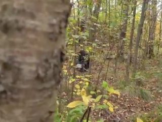 Crazy maniac was watching the girl &excl; then he fucked her in the woods