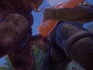 Monsters koos hobune dicks kuradi rinnakas blond &vert; suur munn koletis &vert; 3d seks film wildlife