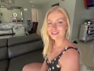 Petite Blonde Bubble Butt White daughter Krissy Knight Gets Full Nelson from J Mac